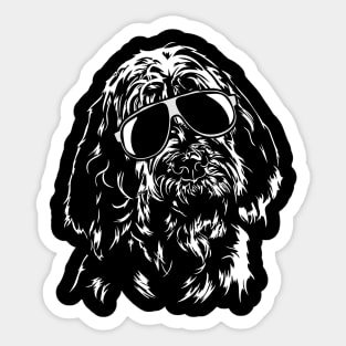 Funny Proud Italian Spinone sunglasses cool dog Sticker